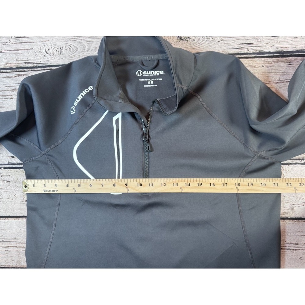 Sunice 1/4 Zip Mens M Allendale SuperliteFX Thermal Golf Logo Athleisure - Picture 6 of 10